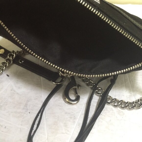 Rebecca Minkoff NEW Sequinned Mini Mac Leather Canvas Crossbody Shoulder Bag Zip - Picture 12 of 16